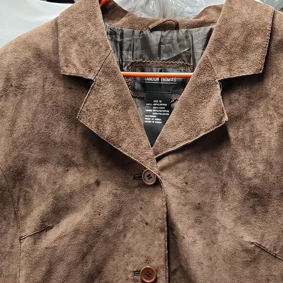 Brandon Thomas Seude Leather Jacket XL - Picture 3 of 8